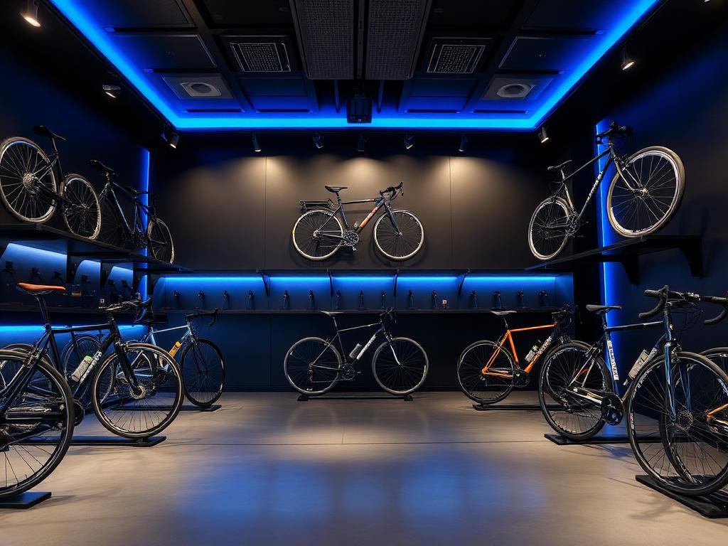 Interior de la tienda Bless Bikes Shop con bicicletas en exhibición